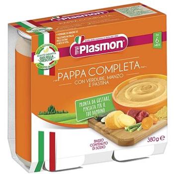 PLASMON zeleninový s hovädzím a cestovinami 2× 190 g, 6 mes.+ (8001040101643)