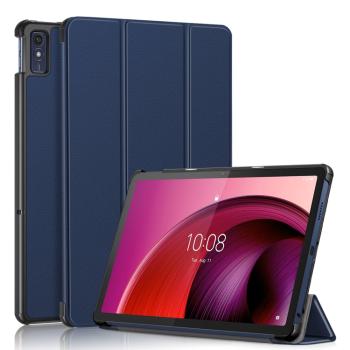 LEATHER Zaklápací kryt pre Lenovo Tab M10 5G modrý