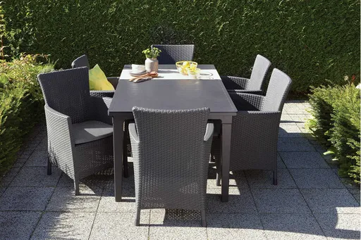 Elvisia Záhradný set RORY 6 + 1 | grafit