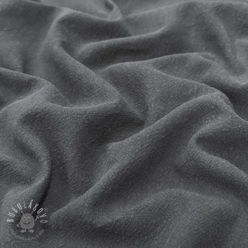 Ľan predpraný STONEWASHED PREMIUM dark grey