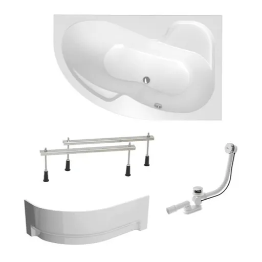 Asymetrická vaňa Laguna Fortuna Plus 170x100 cm akrylát pravá SIKOFO1700PANP