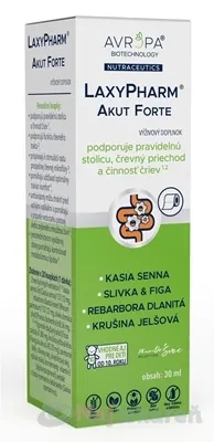 AVROPA LaxyPharm Akut Forte bylinné kvapky na podporu činnosti čriev 30ml