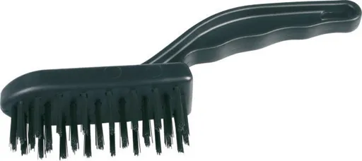 SPOKAR 1101/4 - Malá drôtená kefa na čistenie kovových povrchov 4 radový