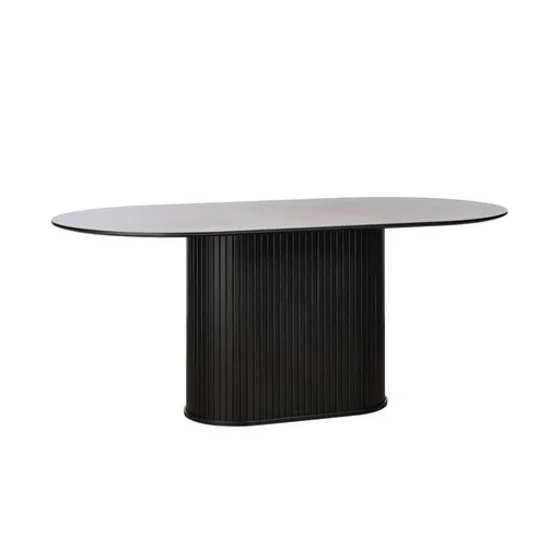 Unique-Furniture NOLA jedálenský stôl unique furniture 95x180 cm čierny drevo 48304640