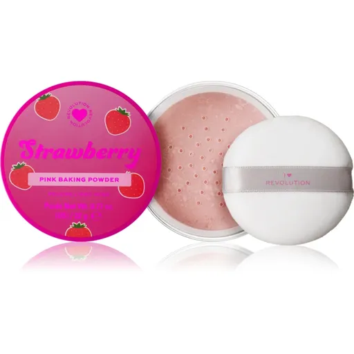 I Heart Revolution Milkshake Strawberry zmatňujúci sypký púder odtieň 22 g