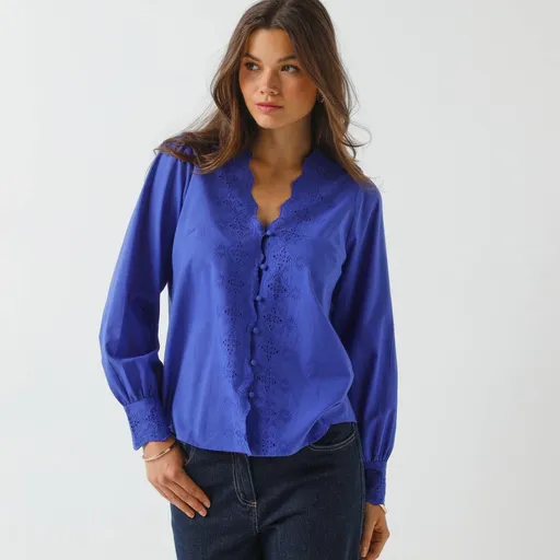 Blúzka s madeirovou výšivkou