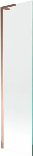 MEXEN/S - Next L vaňová zástena FIX 60 x 150, transparent, ružové zlato 895-060-000-03-00-60