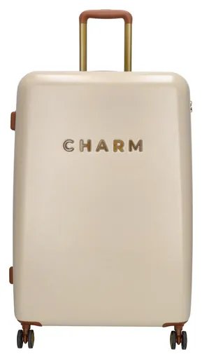 Veľký škrupinový kufor Charm London Capetown L Beige