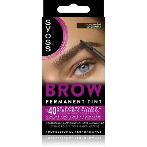 Syoss Brow Tint farba na obočie odtieň Dark Brown 10 ml