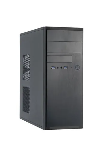 CHIEFTEC skriňa Elox Series HQ-01B-OP, Miditower, USB 3.0, Black, bez zdroja