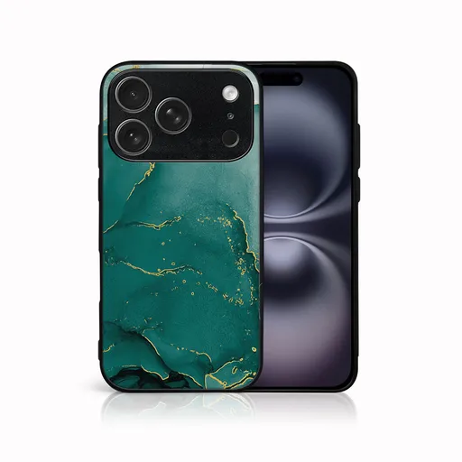 MY ART Ochranný kryt pre Apple iPhone 17 Pro GREEN MARBLE (145)