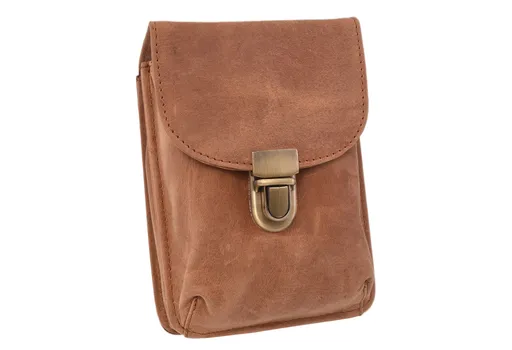 Kožené puzdro na opasok svetlý tan 250114