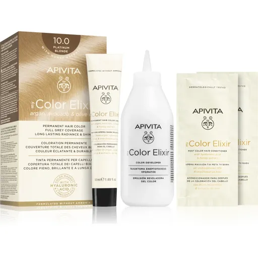 Apivita My Color Elixir farba na vlasy bez amoniaku odtieň 10.0 Platinum Blonde 1 ks