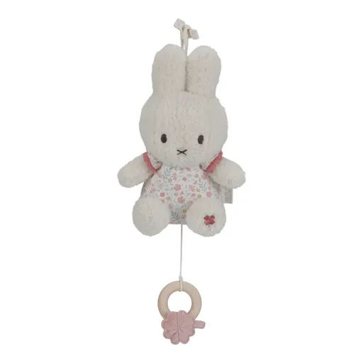 Little Dutch Miffy Fluffy Lucky Blossom Music Box kontrastná závesná hračka s melódiou 0 m+ Pink 1 ks