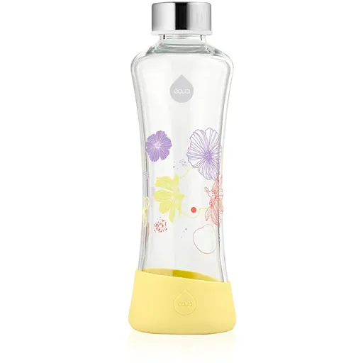 Equa FlowerHead sklenená fľaša na vodu Daisy 550 ml