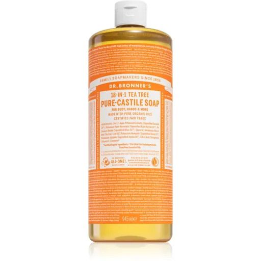 Dr. Bronner’s Tea Tree tekuté univerzálne mydlo 945 ml