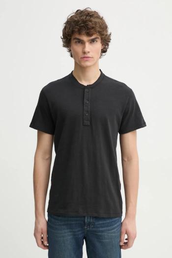 Bavlnené tričko Rag & Bone pánsky, čierna farba, jednofarebný, M000T906G