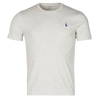 Polo Ralph Lauren  T-SHIRT AJUSTE COL ROND EN COTON LOGO PONY PLAYER  Tričká s krátkym rukávom Šedá