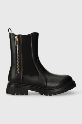Detské čižmy Tommy Hilfiger čierna farba