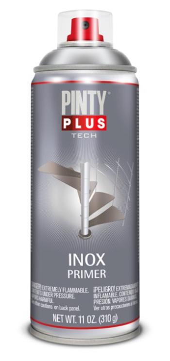 PINTY PLUS TECH - Nerezová farba v spreji 400 ml strieborný