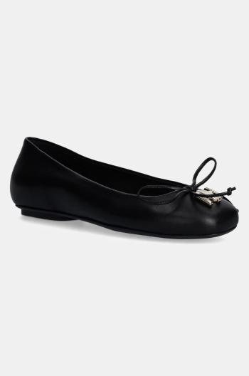 Kožené balerínky Furla Ballet Ballerina čierna farba, YJ00BAL X30000 O6000