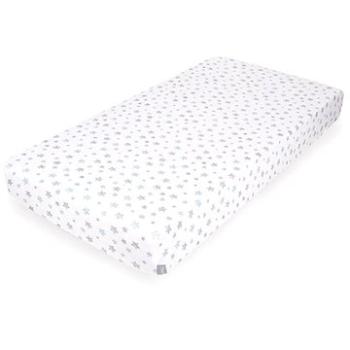 CEBA prestieradlo džersej napínacie s gumou 120 × 60 cm, Blue Stars (5907672330068)