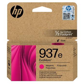 HP originál ink EvoMore 4S6W7NE, HP 937e, magenta, 1650str., purpurová