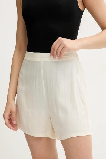 Pyžamové šortky Calvin Klein Underwear béžová farba, 000QS7258E