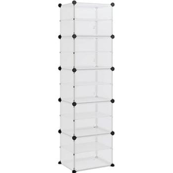 Skrinka na topánky priehľadná 44 × 31,5 × 153,5 cm PP, 340562