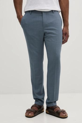 Nohavice s prímesou vlny Calvin Klein strih chinos, K10K113949