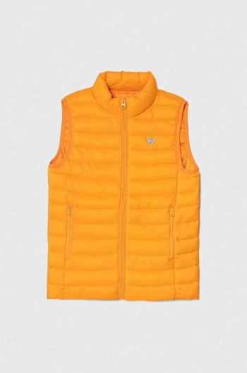 Detská vesta Guess oranžová farba
