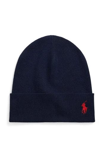 Bavlnená čiapka Polo Ralph Lauren tmavomodrá farba, bavlnená, 449959339