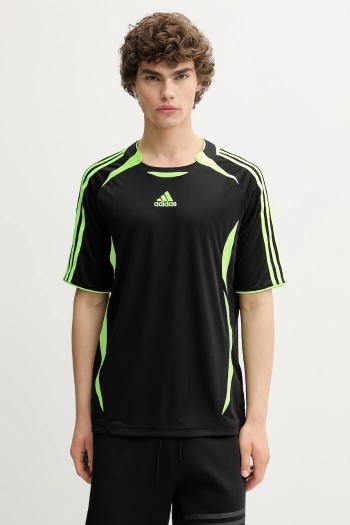 Tričko adidas Originals Teamgeist pánske, čierna farba, vzorovaná, JW5872