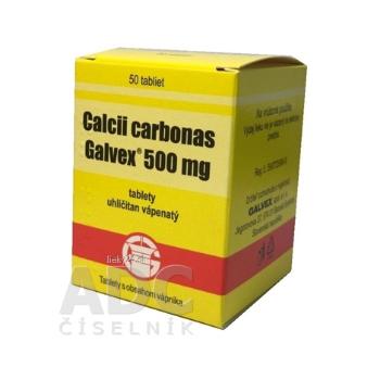 Calcii carbonas Galvex 500 mg 50 tbl