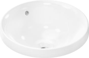 Zápustné umývadlo Hansgrohe Xuniva S 40x40 cm bez otvoru pre batériu, s prepadom 60155450