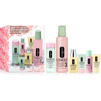 Clinique Holiday 3-Step Skincare Set For Oily Skin darčeková sada pre mastnú pleť