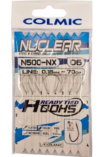 Colmic náväzec snalled hooks n500-nx 0,14 mm - veľkosť háčika 10