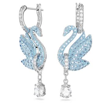 Swarovski Úchvatné labutie náušnice 2v1 s kryštálmi Iconic Swan 5660593