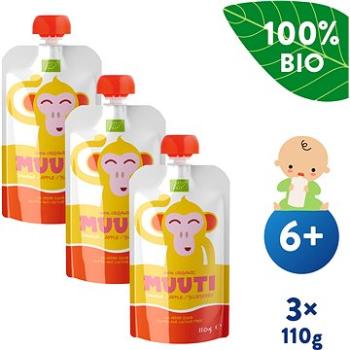 SALVEST Muuti BIO Banán, jablko a čučoriedky 3× 110 g (8594200260804)