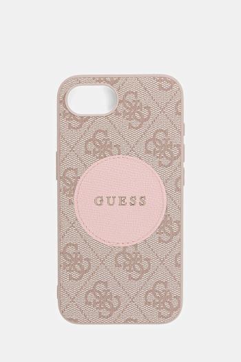 Puzdro na mobil Guess iPhone 16e ružová farba, GUHMPSE4P4PGRSGP