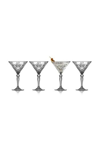 Sada pohárov na martini Lyngby Melodia 210 ml 4-pak priehľadná farba
