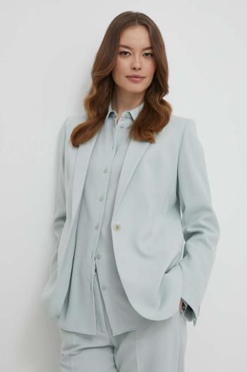 Sako Calvin Klein šedá farba, jednoradové, jednofarebné, K20K206477