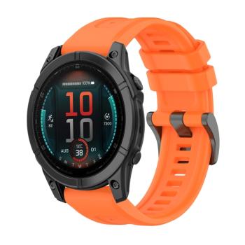 SILICONE Vymeniteľný remienok pre Garmin Fenix E 47mm oranžový