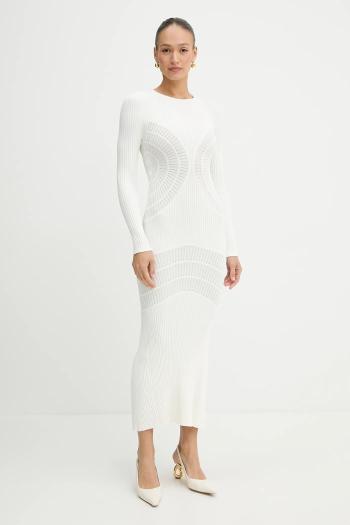 Šaty Pinko béžová farba, maxi, priliehavé, 104631 A2E6