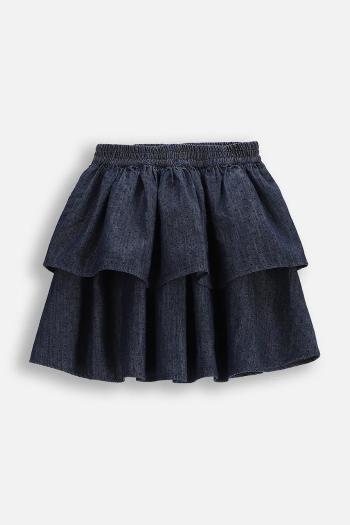 Dievčenská rifľová sukňa Coccodrillo tmavomodrá farba, mini, áčkový strih, COSMIC GIRL KIDS