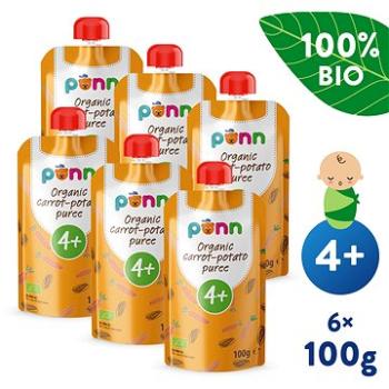 SALVEST Ponn BIO Pyré z mrkvy a zemiakov 6× 100 g (4740073075821)