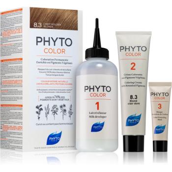 Phyto Color farba na vlasy bez amoniaku odtieň 8.3 Light Golden Blond