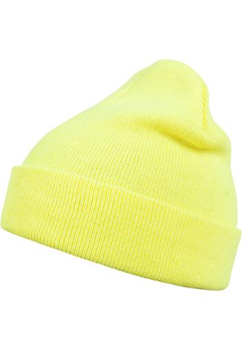 Urban Classics Beanie Basic Flap neonyellow - UNI