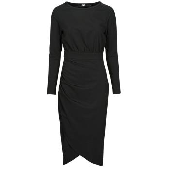 Karl Lagerfeld  LONG SLEEVE JERSEY DRESS  Krátke šaty Čierna