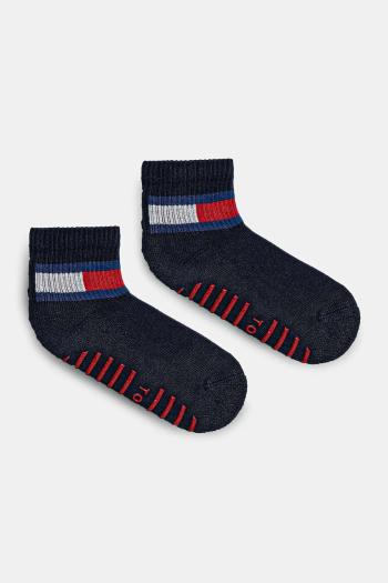 Detské ponožky Tommy Hilfiger 2-pak tmavomodrá farba